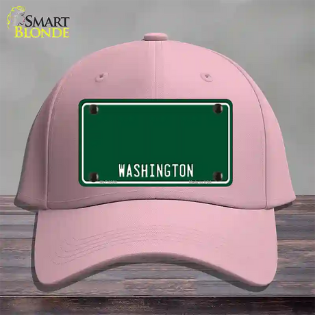 Washington Green Novelty License Plate Hat Cotton / Pink