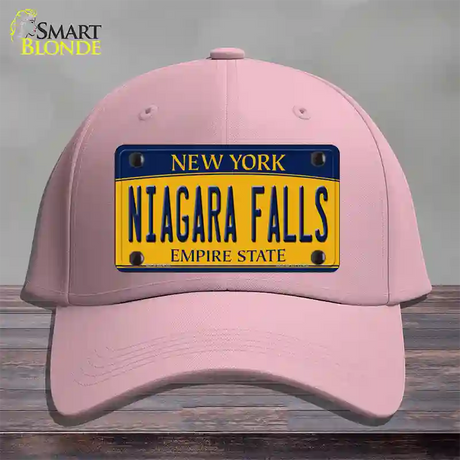 Niagara Falls New York Novelty License Plate Hat Cotton / Pink