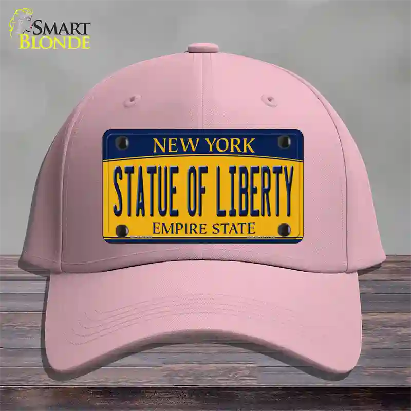 Statue of Liberty New York Novelty License Plate Hat Cotton / Pink