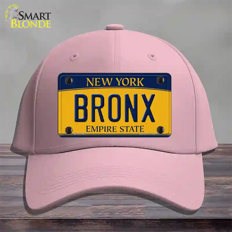 Bronx New York Novelty License Plate Hat Cotton / Pink