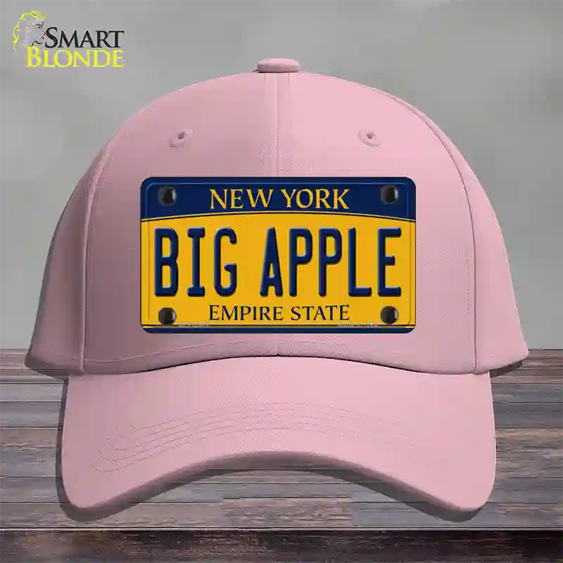 Big Apple Yellow New York Novelty License Plate Hat Cotton / Pink