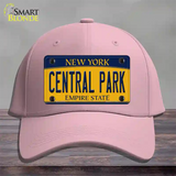 Central Park Yellow New York Novelty License Plate Hat Cotton / Pink