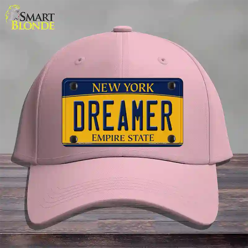 Dreamer New York Novelty License Plate Hat Cotton / Pink