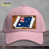 Australia Flag Scroll Novelty License Plate Hat Cotton / Pink