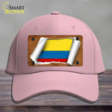 Colombia Flag Scroll Novelty License Plate Hat Cotton / Pink