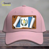 Guatemala Flag Scroll Novelty License Plate Hat Cotton / Pink