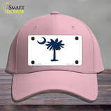 South Carolina White State Flag Novelty License Plate Hat Cotton / Pink