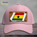 Ghana Flag Scroll Novelty License Plate Hat Cotton / Pink