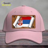 Serbia/Eagle Flag Scroll Novelty License Plate Hat Cotton / Pink