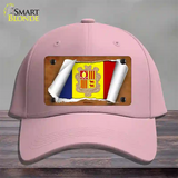 Andorra Flag Scroll Novelty License Plate Hat Cotton / Pink