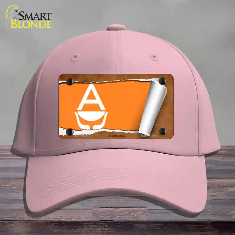 Antarctica Flag Scroll Novelty License Plate Hat Cotton / Pink