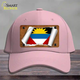 Antigua & Barbuda Flag Scroll Novelty License Plate Hat Cotton / Pink