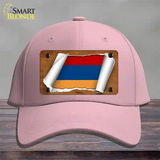 Armenia Flag Scroll Novelty License Plate Hat Cotton / Pink