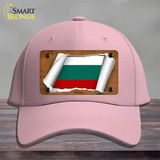 Bulgaria Flag Scroll Novelty License Plate Hat Cotton / Pink