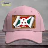 Burundi Flag Scroll Novelty License Plate Hat Cotton / Pink