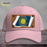 Commonwealth Flag Scroll Novelty License Plate Hat Cotton / Pink