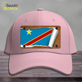 Congo Democratic Republic Flag Scroll Novelty License Plate Hat Cotton / Pink