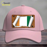 Cote DIvoire Flag Scroll Novelty License Plate Hat Cotton / Pink