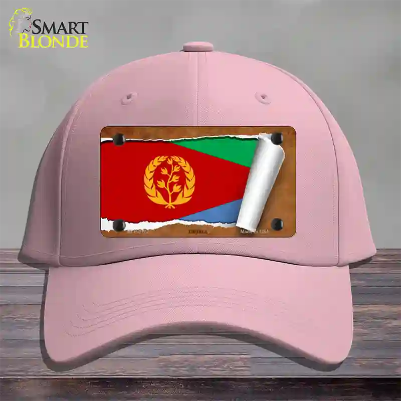 Eritrea Flag Scroll Novelty License Plate Hat Cotton / Pink