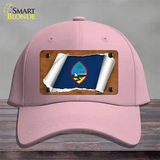 Guam Flag Scroll Novelty License Plate Hat Cotton / Pink