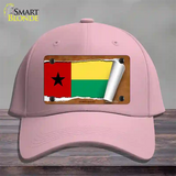 Guinea-Bissau Flag Scroll Novelty License Plate Hat Cotton / Pink