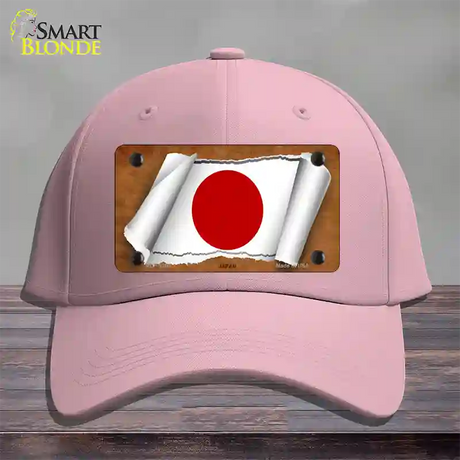 Japan Flag Scroll Novelty License Plate Hat Cotton / Pink