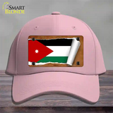 Jordan Flag Scroll Novelty License Plate Hat Cotton / Pink