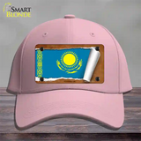 Kasakhstan Flag Scroll Novelty License Plate Hat Cotton / Pink