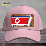 North Korea Flag Scroll Novelty License Plate Hat Cotton / Pink