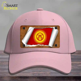 Kyrgyzstan Flag Scroll Novelty License Plate Hat Cotton / Pink