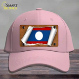 Laos Flag Scroll Novelty License Plate Hat Cotton / Pink