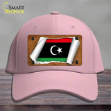 Libya Flag Scroll Novelty License Plate Hat Cotton / Pink