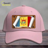 Moldova Flag Scroll Novelty License Plate Hat Cotton / Pink