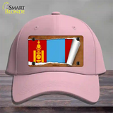 Mongolia Flag Scroll Novelty License Plate Hat Cotton / Pink