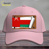 Oman Flag Scroll Novelty License Plate Hat Cotton / Pink