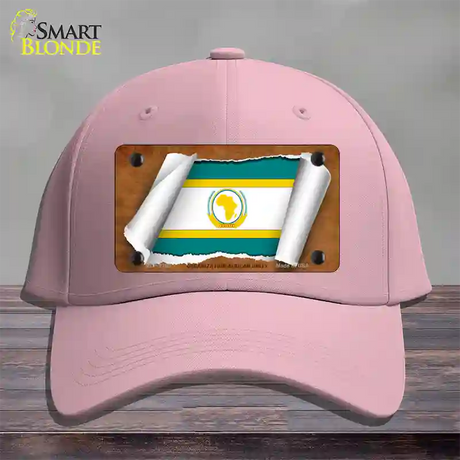 Organization African Unity Flag Scroll Novelty License Plate Hat Cotton / Pink