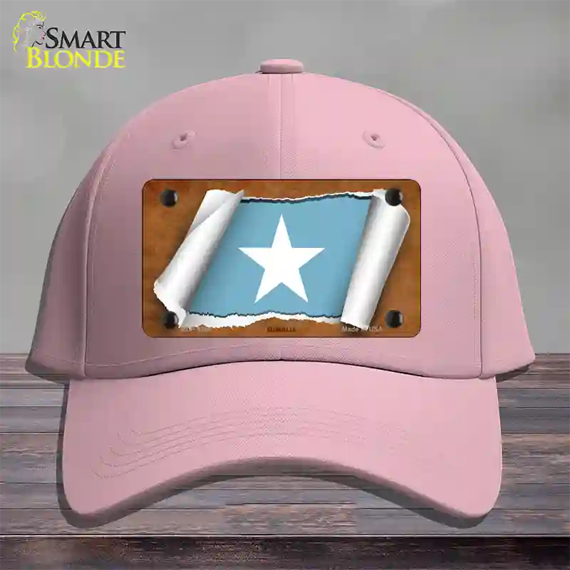 Somalia Flag Scroll Novelty License Plate Hat Cotton / Pink