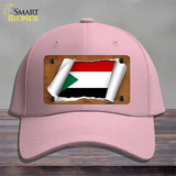 Sudan Flag Scroll Novelty License Plate Hat Cotton / Pink