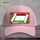 Tajikistan Flag Scroll Novelty License Plate Hat Cotton / Pink