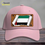 United Arab Emirates Flag Scroll Novelty License Plate Hat Cotton / Pink