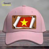 Vietnam Flag Scroll Novelty License Plate Hat Cotton / Pink