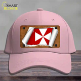 Wallis Flag Scroll Novelty License Plate Hat Cotton / Pink