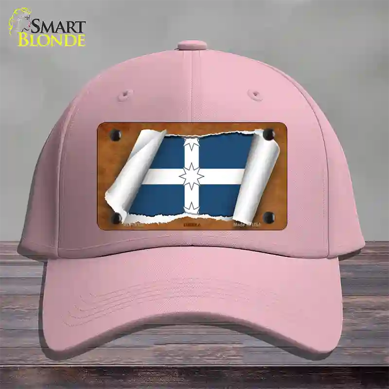 Eureka Flag Scroll Novelty License Plate Hat Cotton / Pink