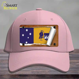 Australian Capital Flag Scroll Novelty License Plate Hat Cotton / Pink