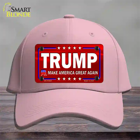 Trump Red Novelty License Plate Hat Cotton / Pink