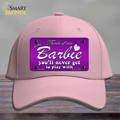 Barbie Never Play Novelty License Plate Hat Cotton / Pink