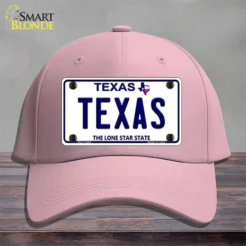 Texas Novelty License Plate Hat Cotton / Pink