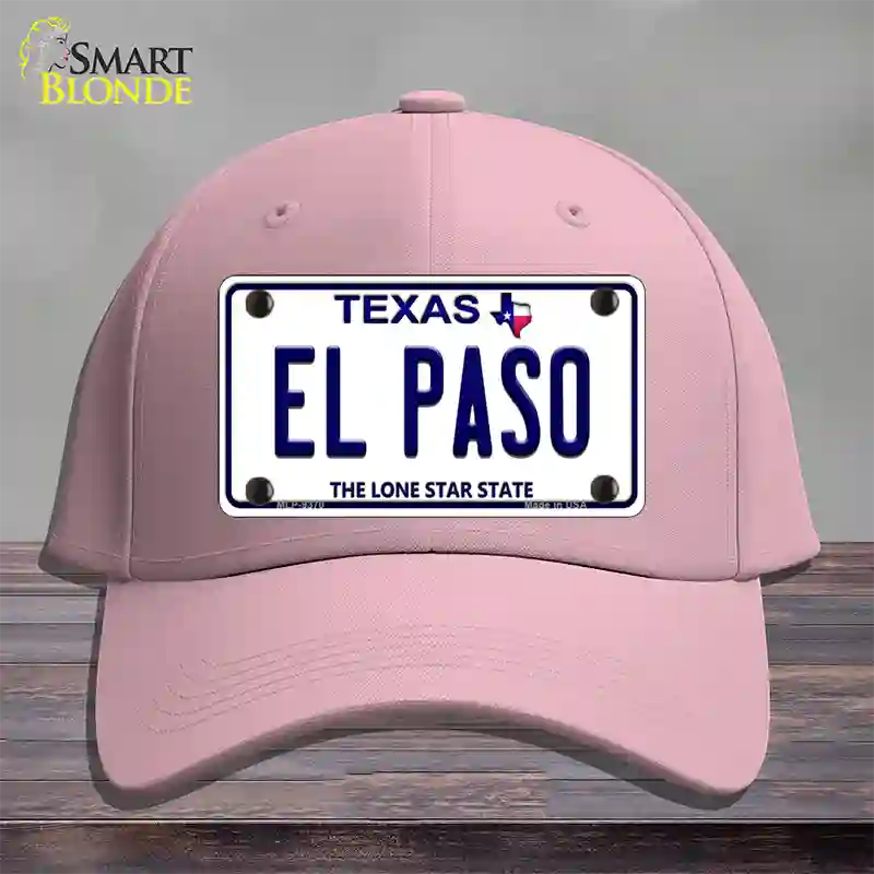 El Paso Texas Novelty License Plate Hat Cotton / Pink