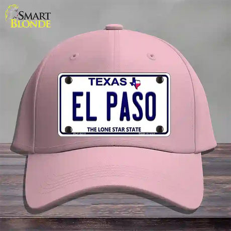 El Paso Texas Novelty License Plate Hat Cotton / Pink