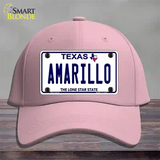 Amarillo Texas Novelty License Plate Hat Cotton / Pink